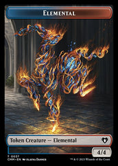 The Monarch // Elemental (0037) Double-Sided Token [Commander Masters Tokens] | Card Citadel