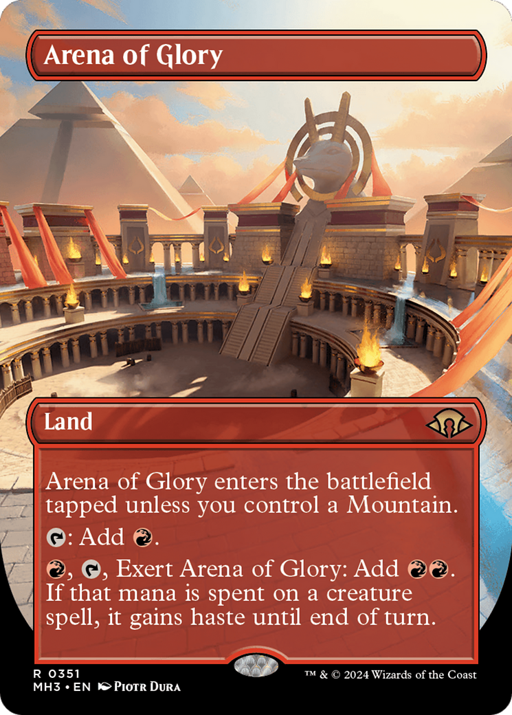 Arena of Glory (Borderless) [Modern Horizons 3] | Card Citadel