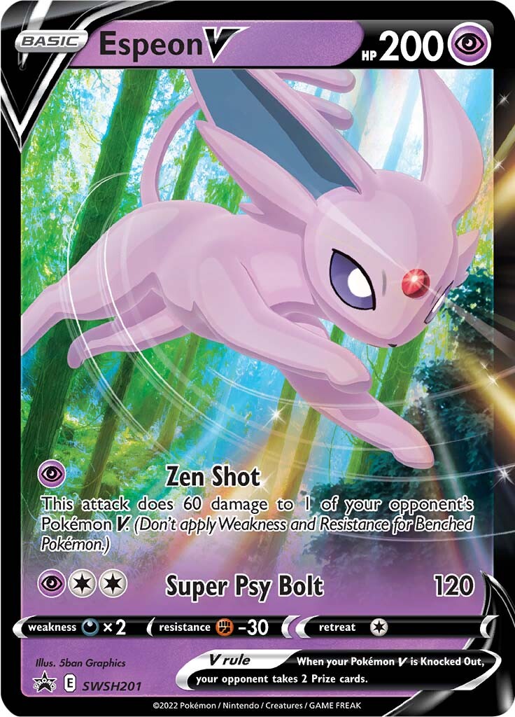 Espeon V (SWSH201) [Sword & Shield: Black Star Promos] | Card Citadel