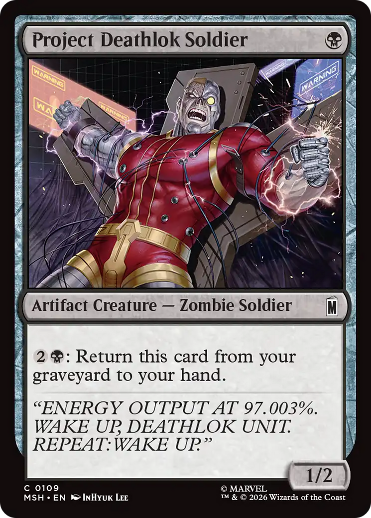 Project Deathlok Soldier [Marvel Super Heroes] | Card Citadel