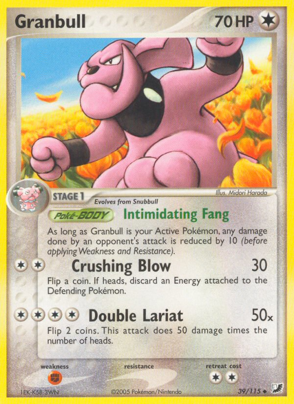 Granbull (39/115) [EX: Unseen Forces] | Card Citadel