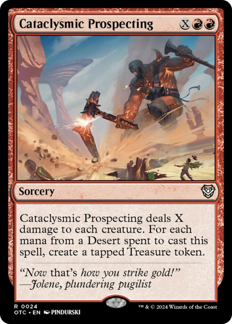 Cataclysmic Prospecting [Outlaws of Thunder Junction Commander] | Card Citadel