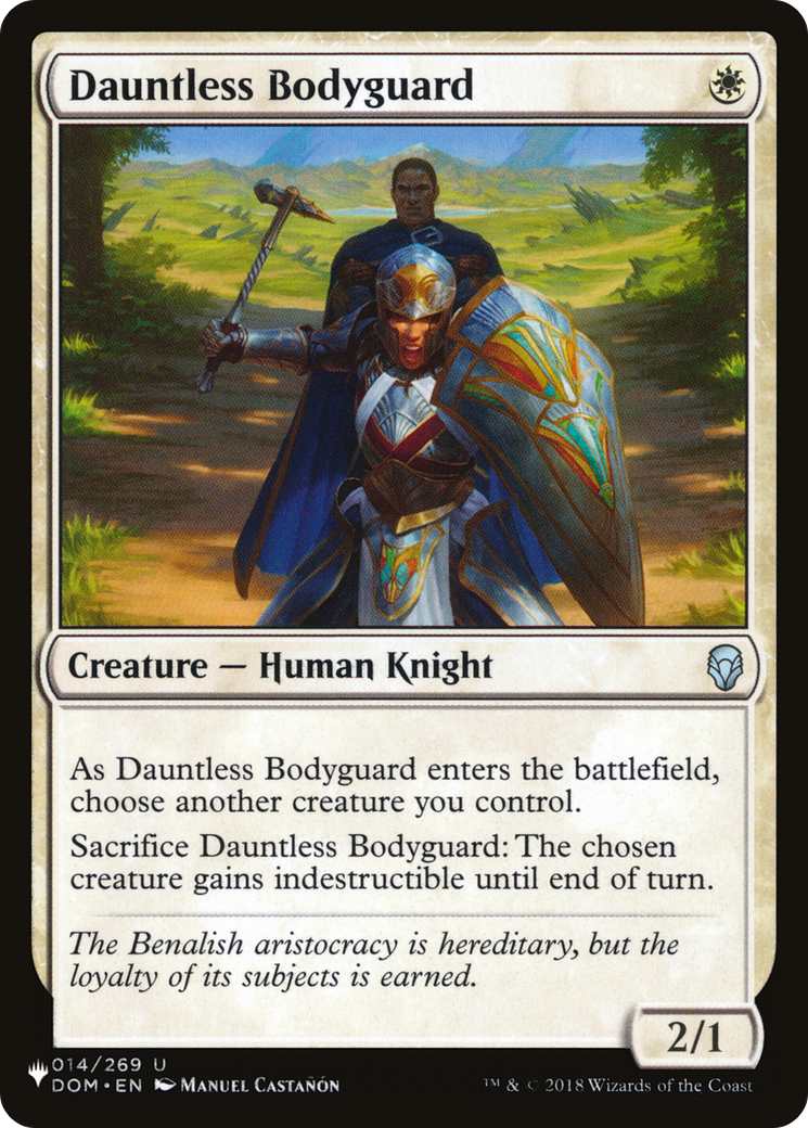 Dauntless Bodyguard [The List] | Card Citadel