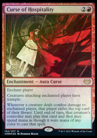 Curse of Hospitality [Innistrad: Crimson Vow Prerelease Promos] | Card Citadel