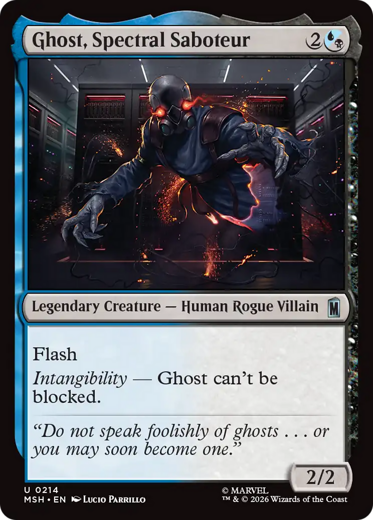 Ghost, Spectral Saboteur [Marvel Super Heroes] | Card Citadel