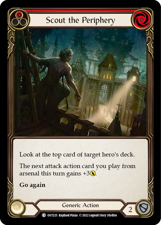 Scout the Periphery (Red) [OUT225] (Outsiders)  Rainbow Foil | Card Citadel