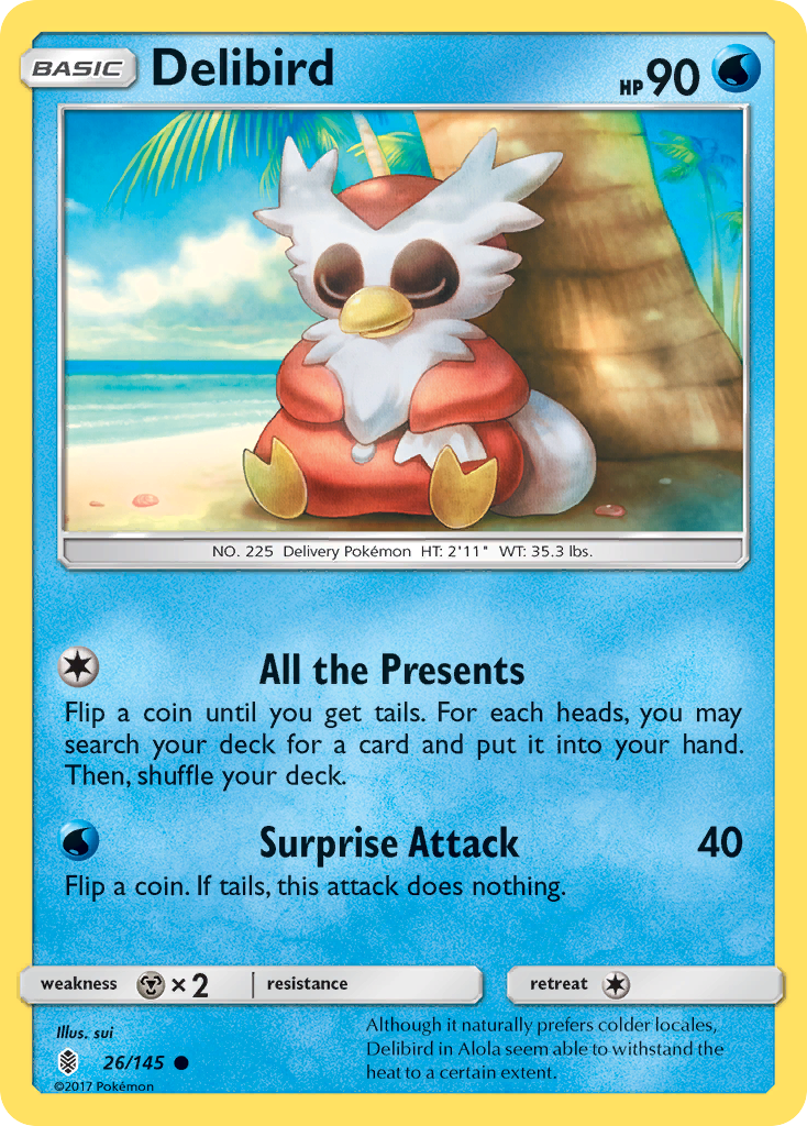 Delibird (26/145) [Sun & Moon: Guardians Rising] | Card Citadel