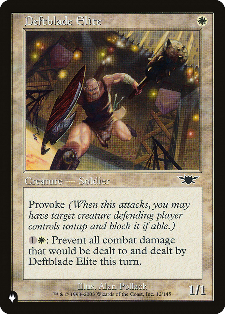 Deftblade Elite [The List] | Card Citadel