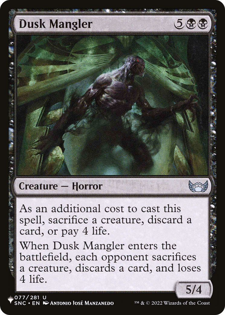 Dusk Mangler [The List Reprints] | Card Citadel