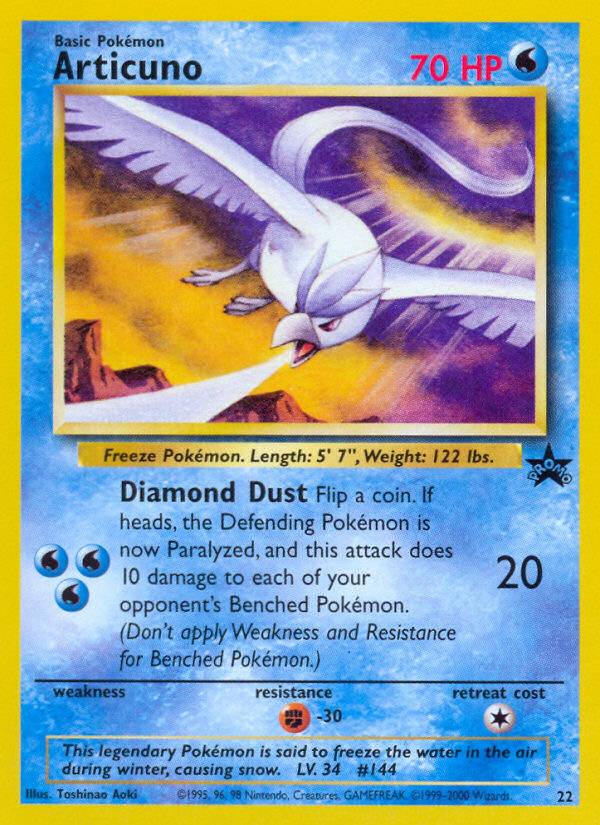 Articuno (22) [Wizards of the Coast: Black Star Promos] | Card Citadel