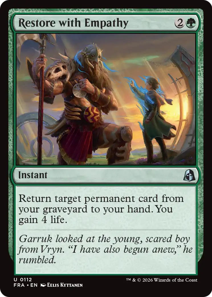 Restore with Empathy [Reality Fracture] | Card Citadel
