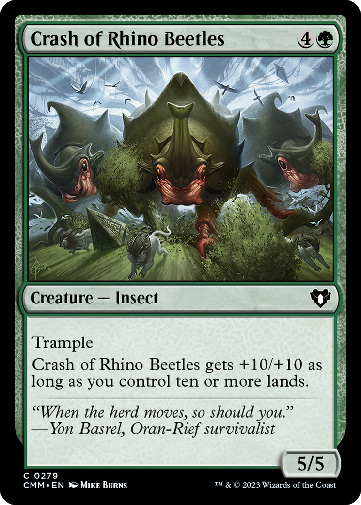 Crash of Rhino Beetles [Commander Masters] | Card Citadel