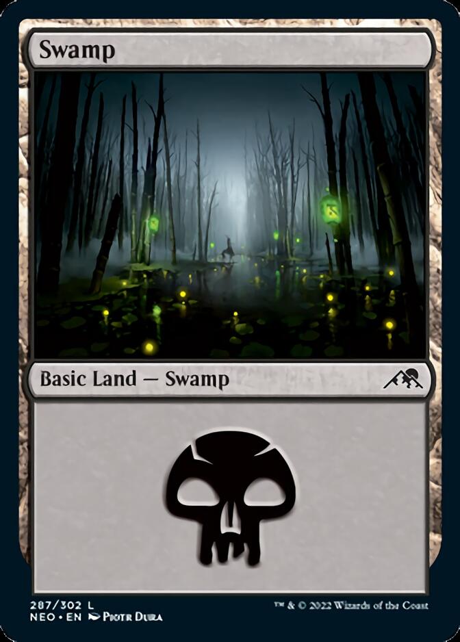 Swamp (287) [Kamigawa: Neon Dynasty] | Card Citadel