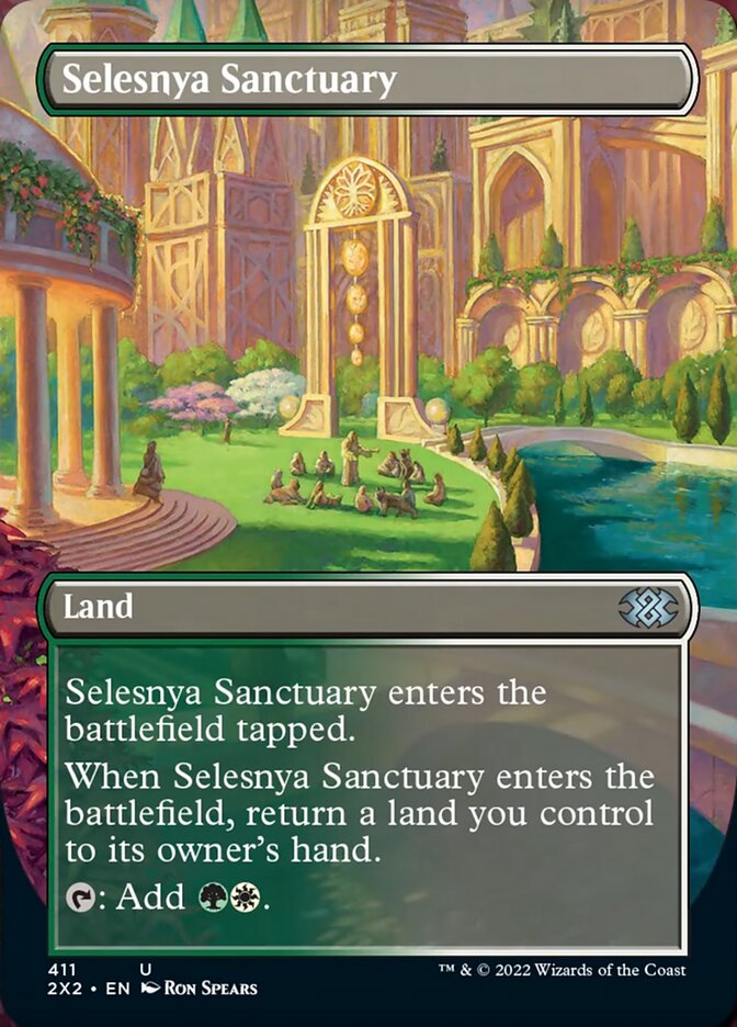 Selesnya Sanctuary (Borderless Alternate Art) [Double Masters 2022] | Card Citadel