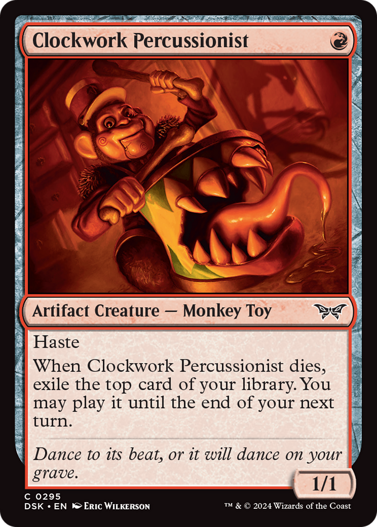 Clockwork Percussionist (0295) [Duskmourn: House of Horror] | Card Citadel