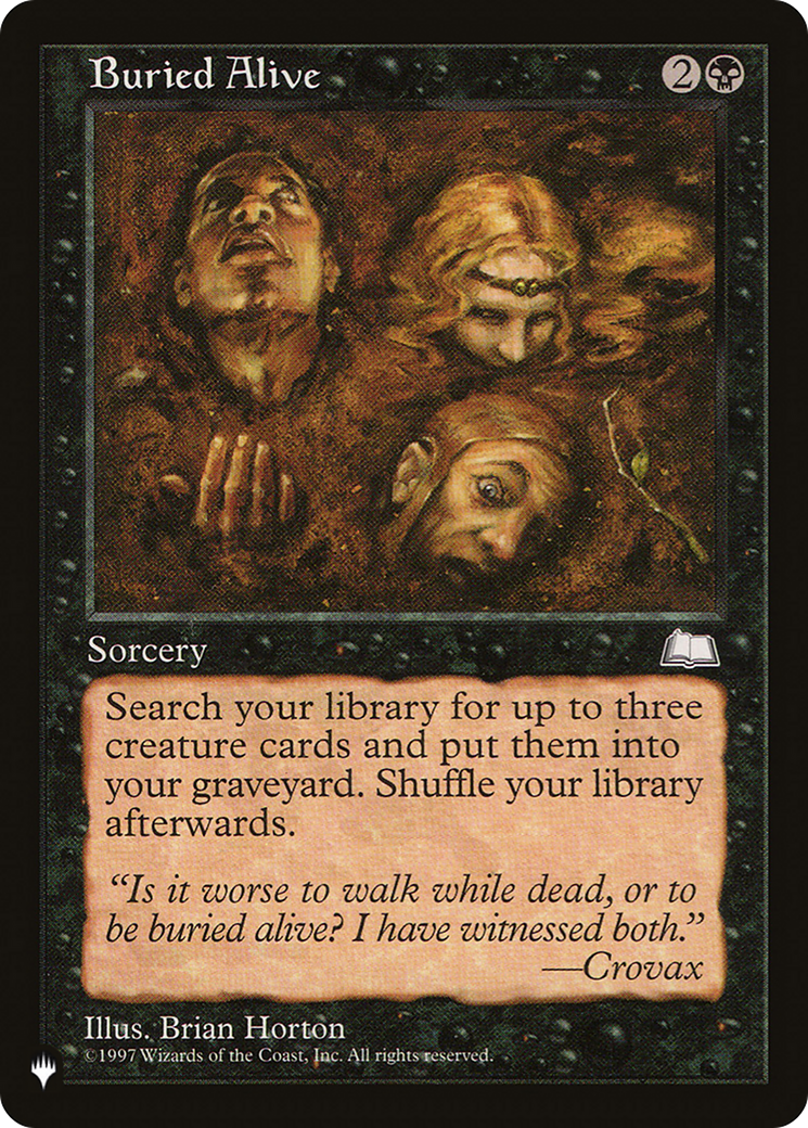 Buried Alive [The List Reprints] | Card Citadel