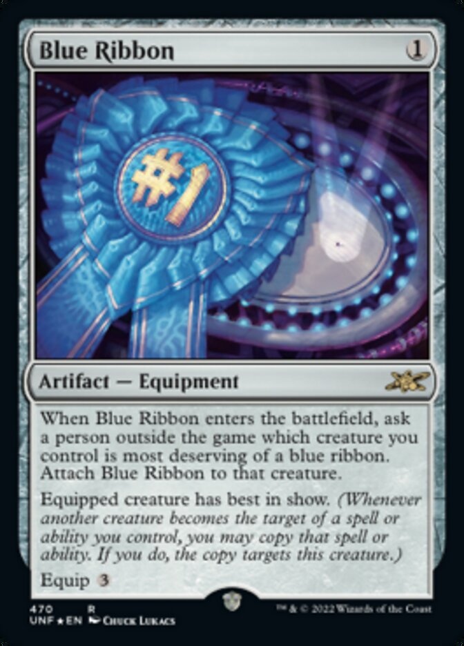 Blue Ribbon (Galaxy Foil) [Unfinity] | Card Citadel