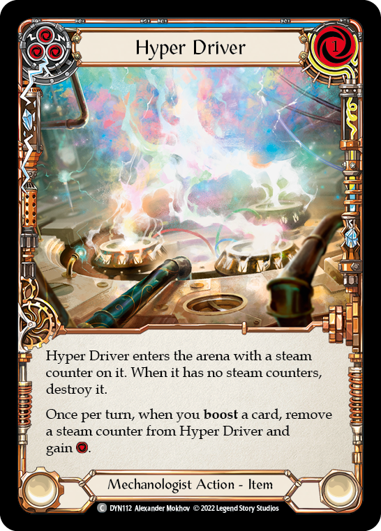 Hyper Driver (Blue) [DYN112] (Dynasty)  Rainbow Foil | Card Citadel