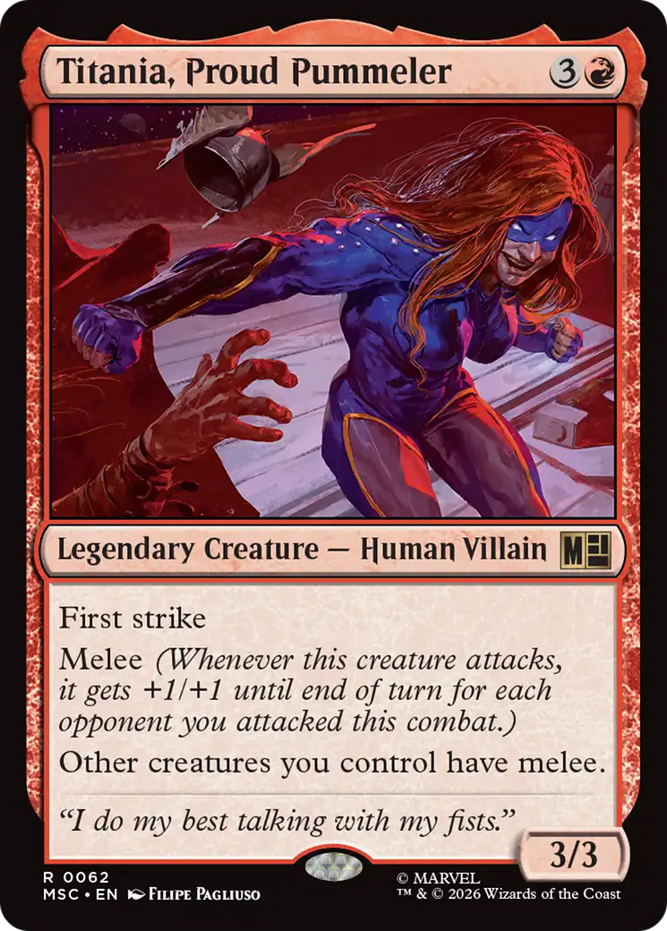 Titania, Proud Pummeler [Marvel Super Heroes Commander] | Card Citadel