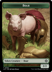 Boar // Merfolk (0005) Double-Sided Token [The Lost Caverns of Ixalan Commander Tokens] | Card Citadel