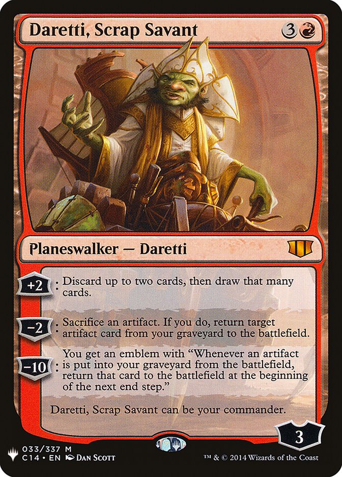 Daretti, Scrap Savant (C14) [The List] | Card Citadel