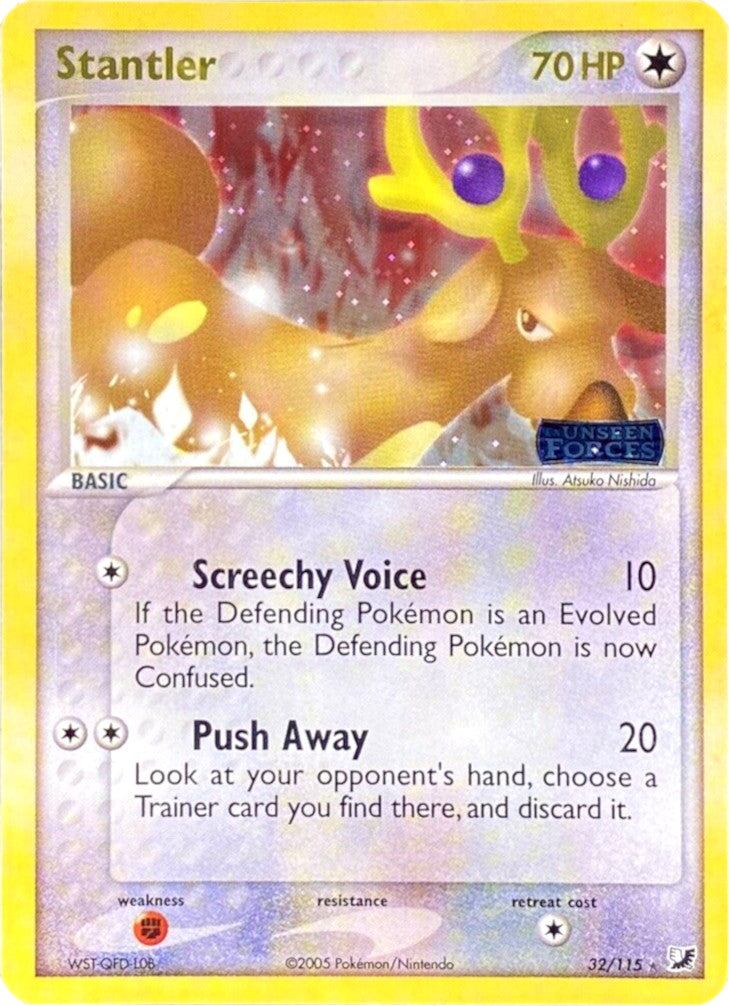 Stantler (32/115) (Stamped) [EX: Unseen Forces] | Card Citadel