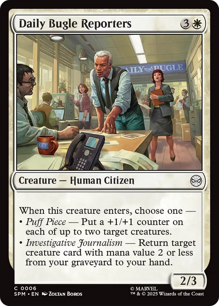 Daily Bugle Reporters [Marvel's Spider-Man] | Card Citadel