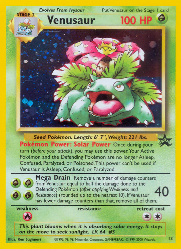 Venusaur (13) [Wizards of the Coast: Black Star Promos] | Card Citadel