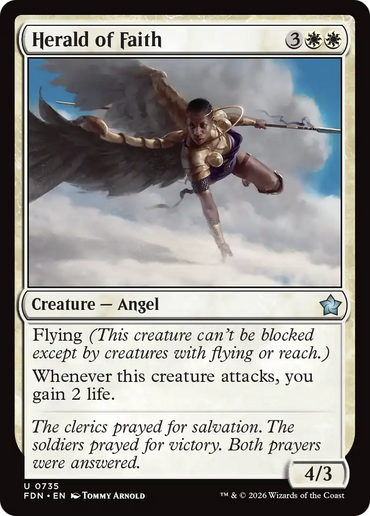 Herald of Faith (0735) [Foundations] | Card Citadel