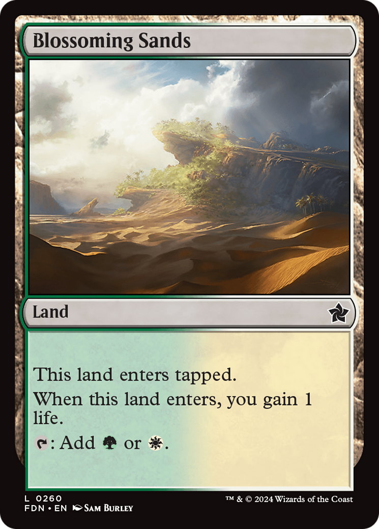 Blossoming Sands [Foundations] | Card Citadel