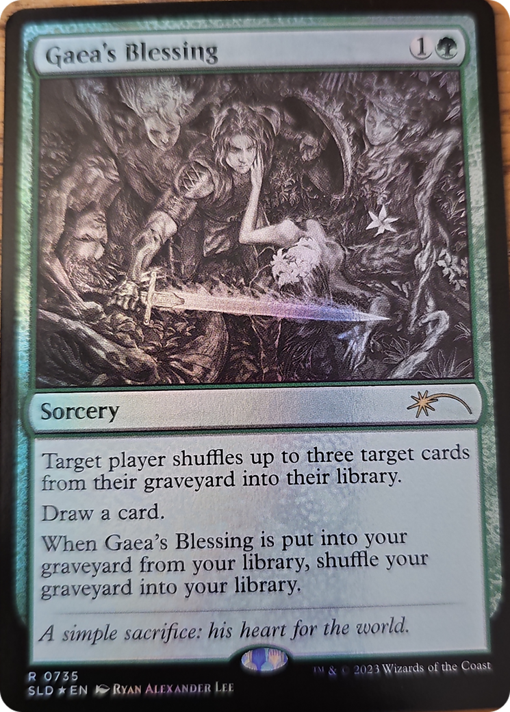 Gaea's Blessing (Sketch Showcase) [Secret Lair Drop Series] | Card Citadel