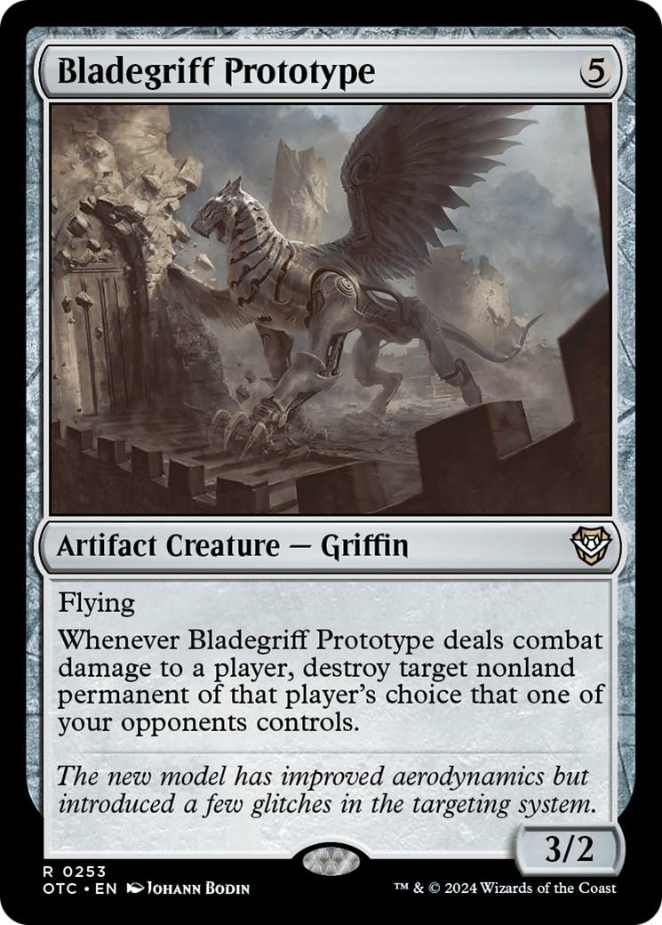 Bladegriff Prototype [Outlaws of Thunder Junction Commander] | Card Citadel