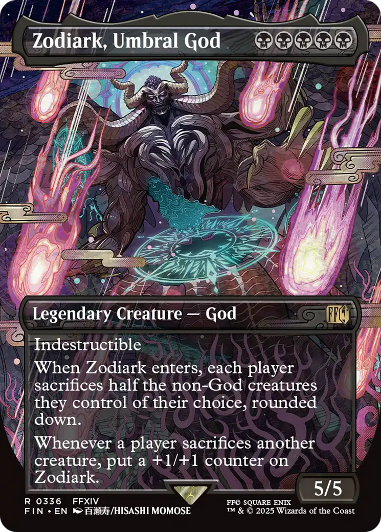 Zodiark, Umbral God (Borderless) [FINAL FANTASY] | Card Citadel