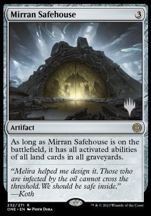 Mirran Safehouse (Promo Pack) [Phyrexia: All Will Be One Promos] | Card Citadel