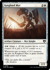 Knighted Myr [Commander Masters] | Card Citadel