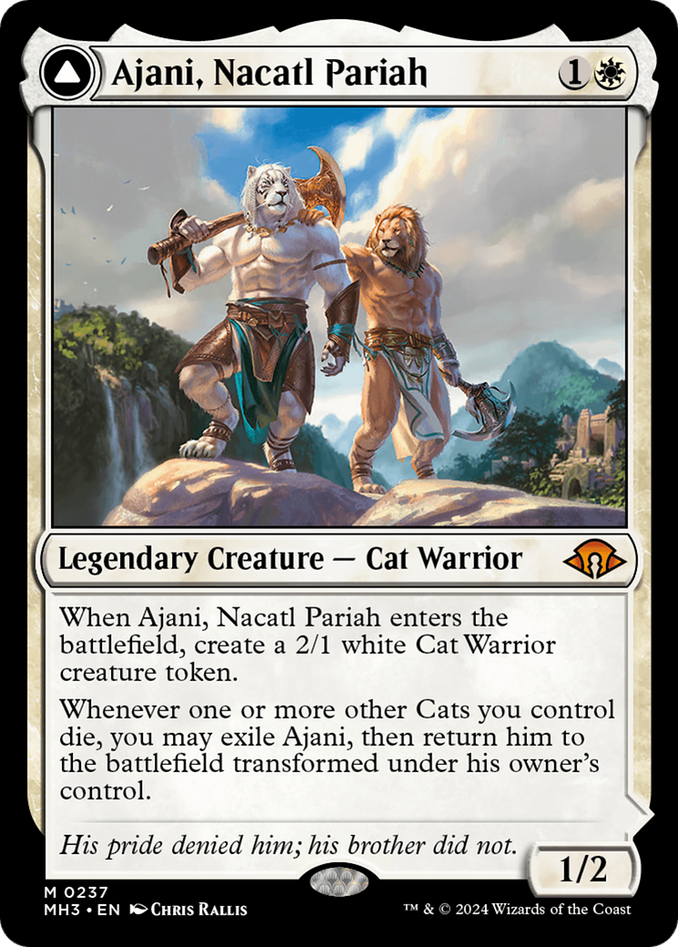 Ajani, Nacatl Pariah // Ajani, Nacatl Avenger [Modern Horizons 3] | Card Citadel