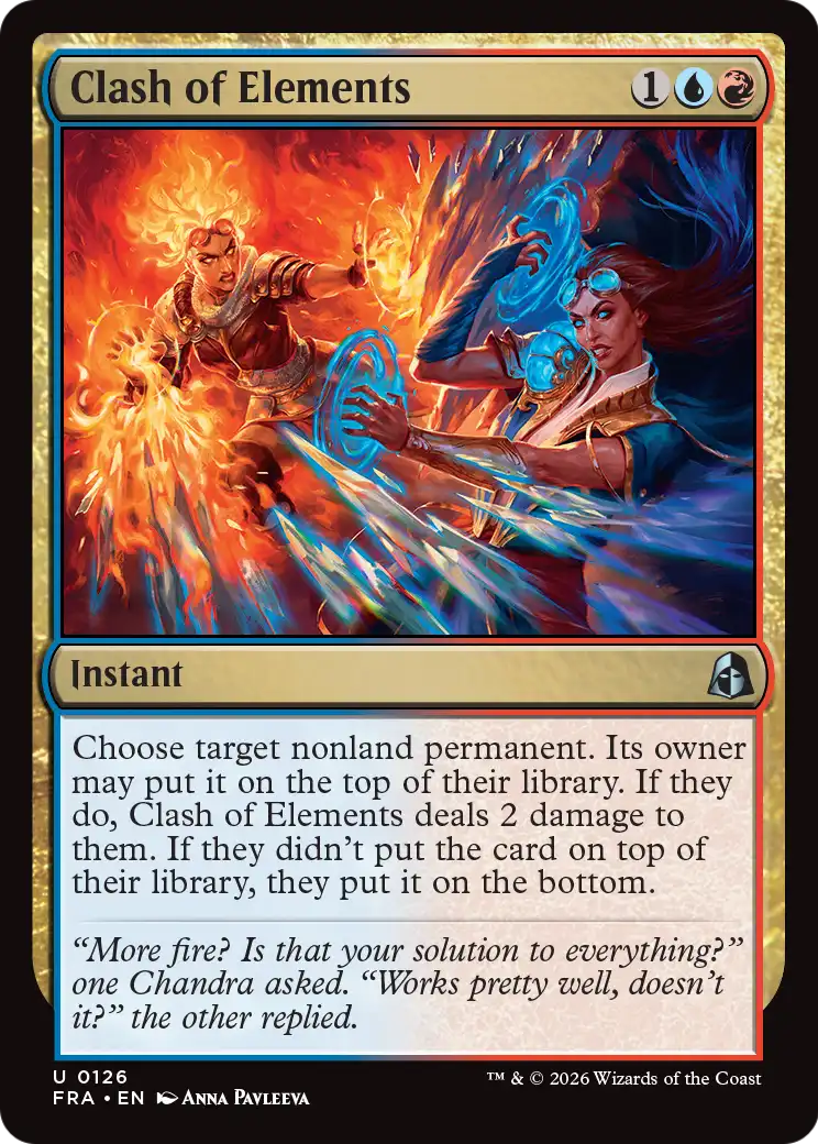 Clash of Elements [Reality Fracture] | Card Citadel