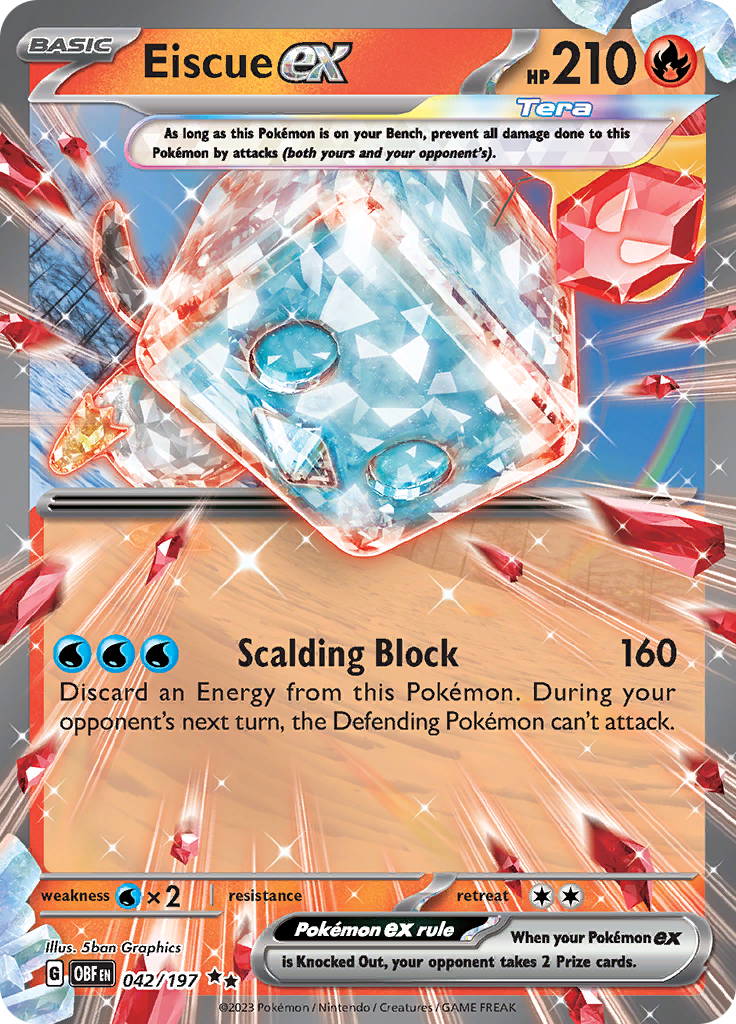 Eiscue ex (042/197) [Scarlet & Violet: Obsidian Flames] | Card Citadel