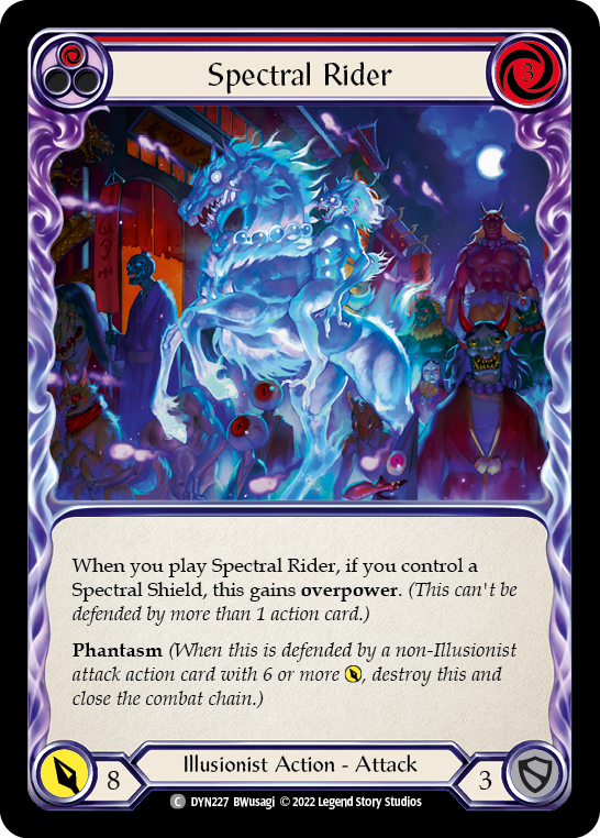 Spectral Rider (Red) [DYN227] (Dynasty)  Rainbow Foil | Card Citadel