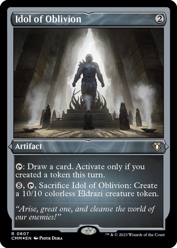 Idol of Oblivion (Foil Etched) [Commander Masters] | Card Citadel