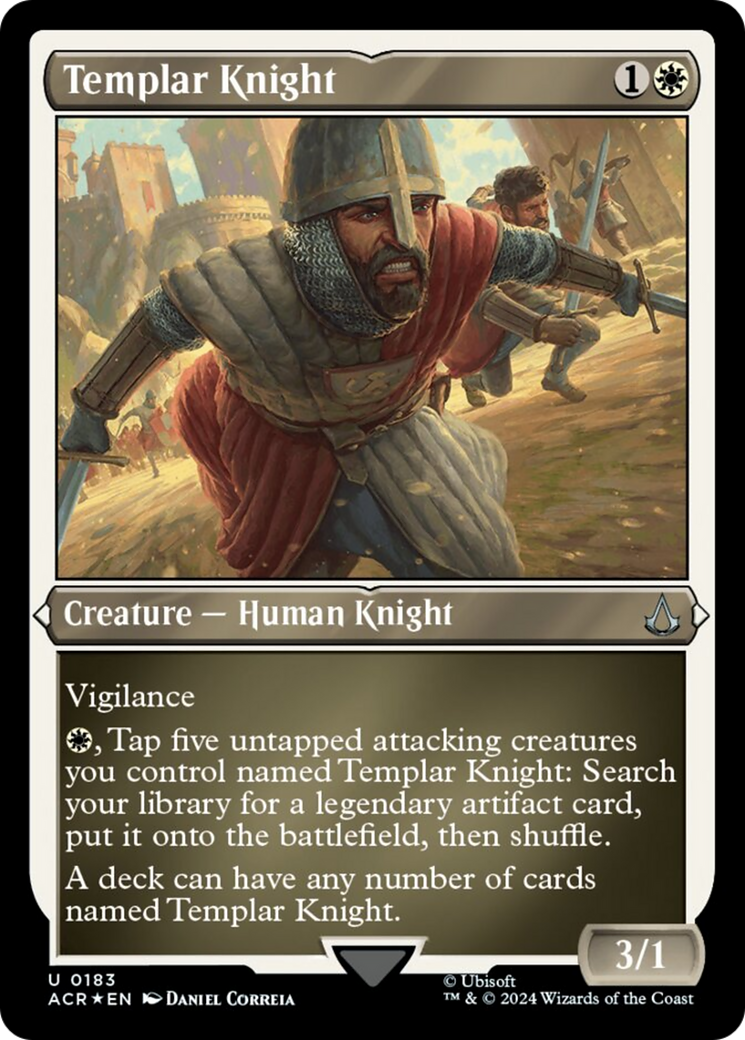 Templar Knight (Foil Etched) [Assassin's Creed] | Card Citadel