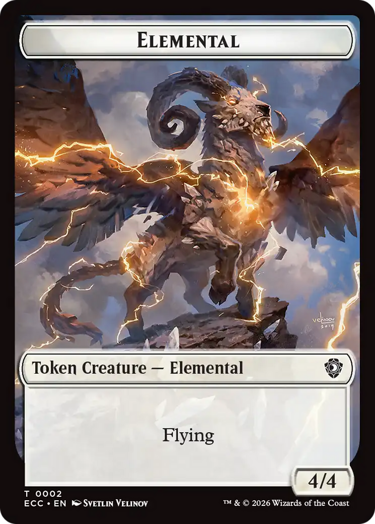 Elemental (0002) // Plant Double-Sided Token [Lorwyn Eclipsed Tokens] | Card Citadel