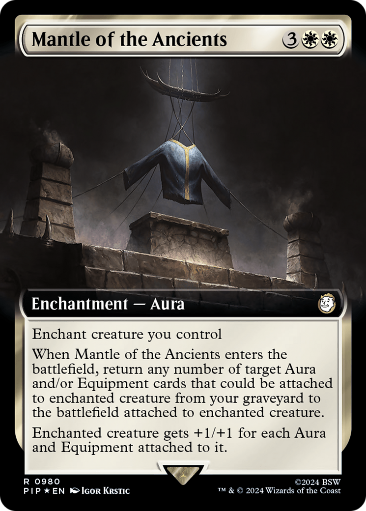 Mantle of the Ancients (Extended Art) (Surge Foil) [Fallout] | Card Citadel