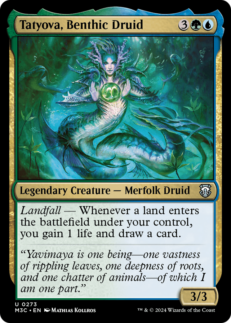 Tatyova, Benthic Druid (Ripple Foil) [Modern Horizons 3 Commander] | Card Citadel