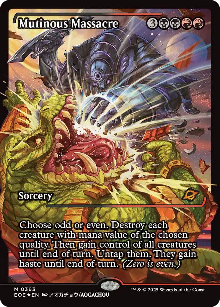 Mutinous Massacre (Showcase) [Edge of Eternities] | Card Citadel