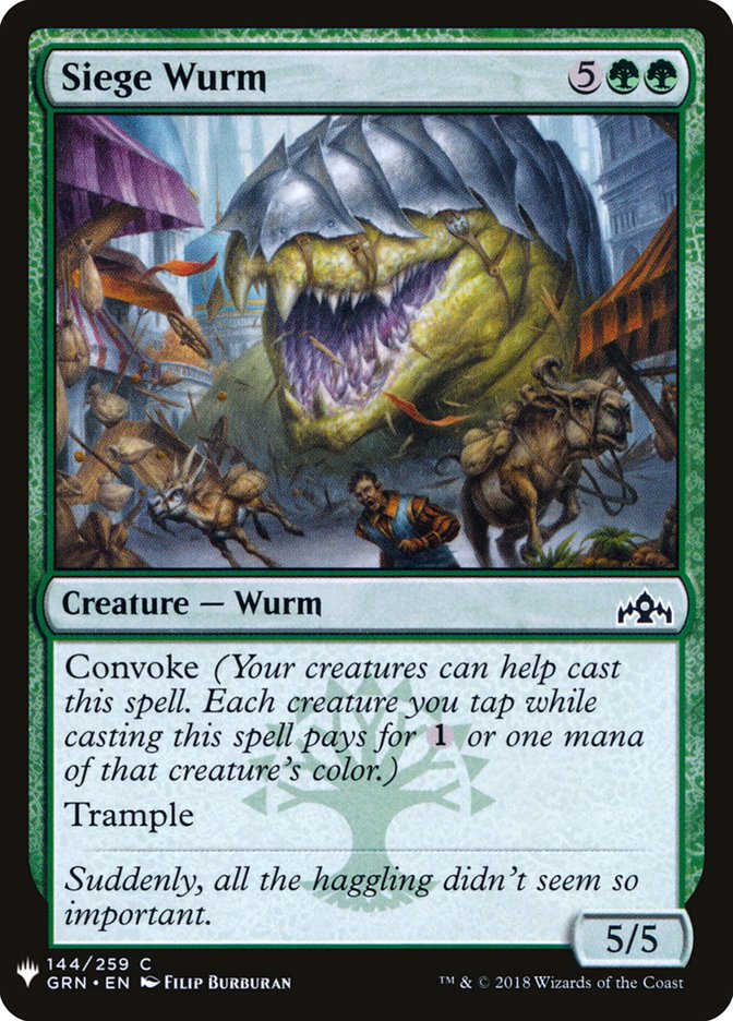 Siege Wurm [Mystery Booster] | Card Citadel