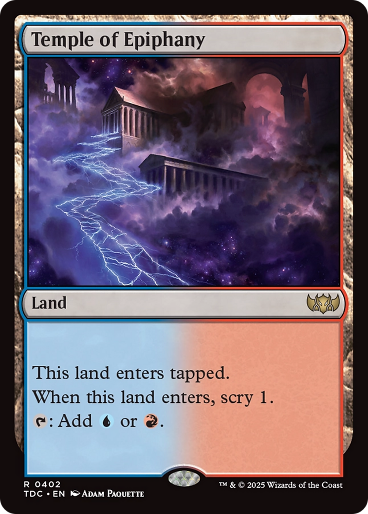 Temple of Epiphany [Tarkir: Dragonstorm Commander] | Card Citadel