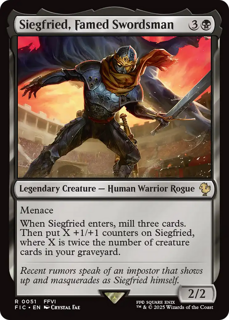 Siegfried, Famed Swordsman [FINAL FANTASY Commander] | Card Citadel