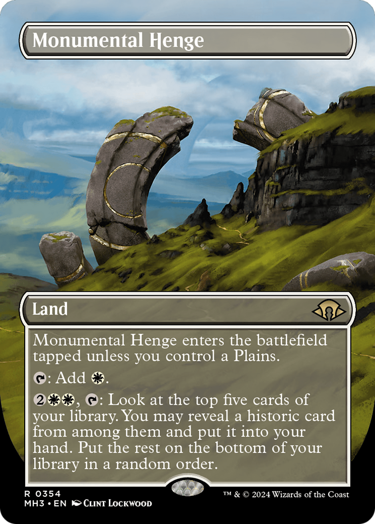 Monumental Henge (Borderless) [Modern Horizons 3] | Card Citadel