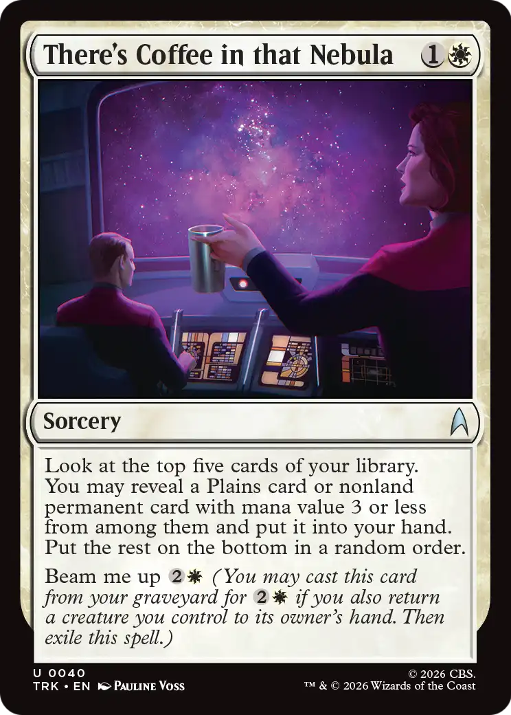 There's Coffee in that Nebula [Star Trek] | Card Citadel